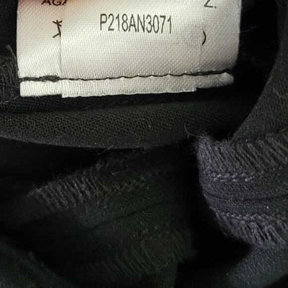 Tibi Anson Stretch Buckled Hem Black Pants Ankle Casual 6 - Picture 7 of 8